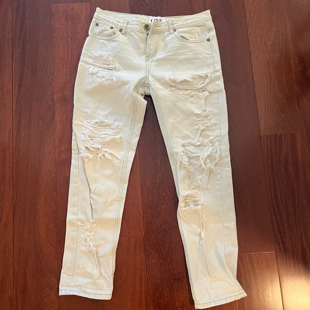White One Teaspoon Jeans ( Style: Awesome Baggies)